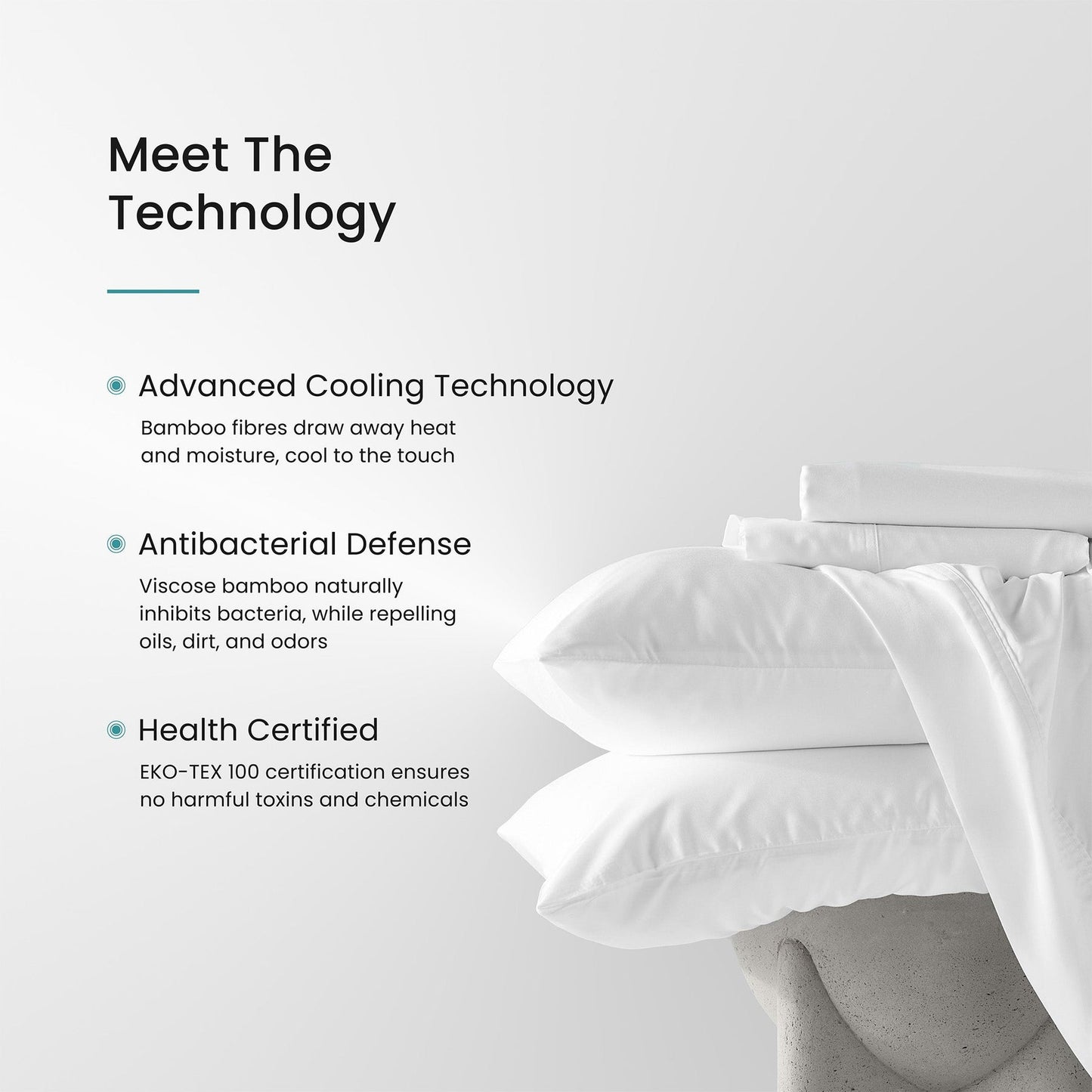 Hush Iced Cooling Sheet Set - King - White