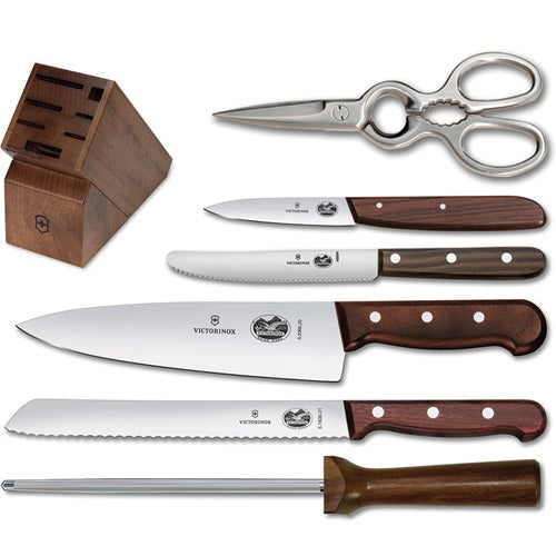 Victorinox 7-Pc Knife Set with Wood Block
