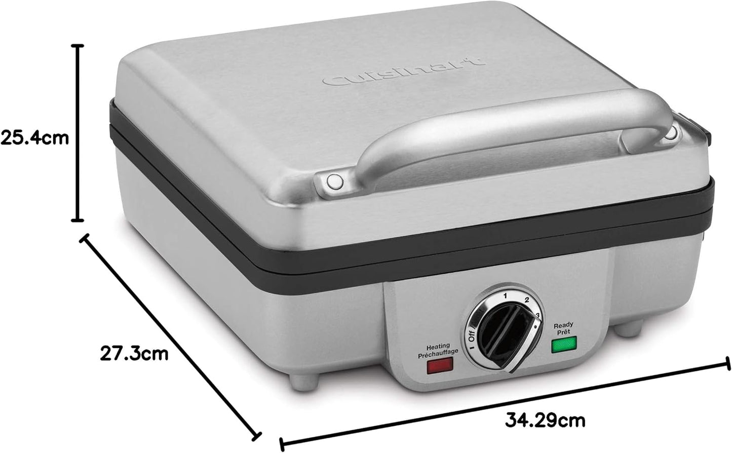 Cuisinart Belgian Waffle Maker with Pancake Plate - Silver