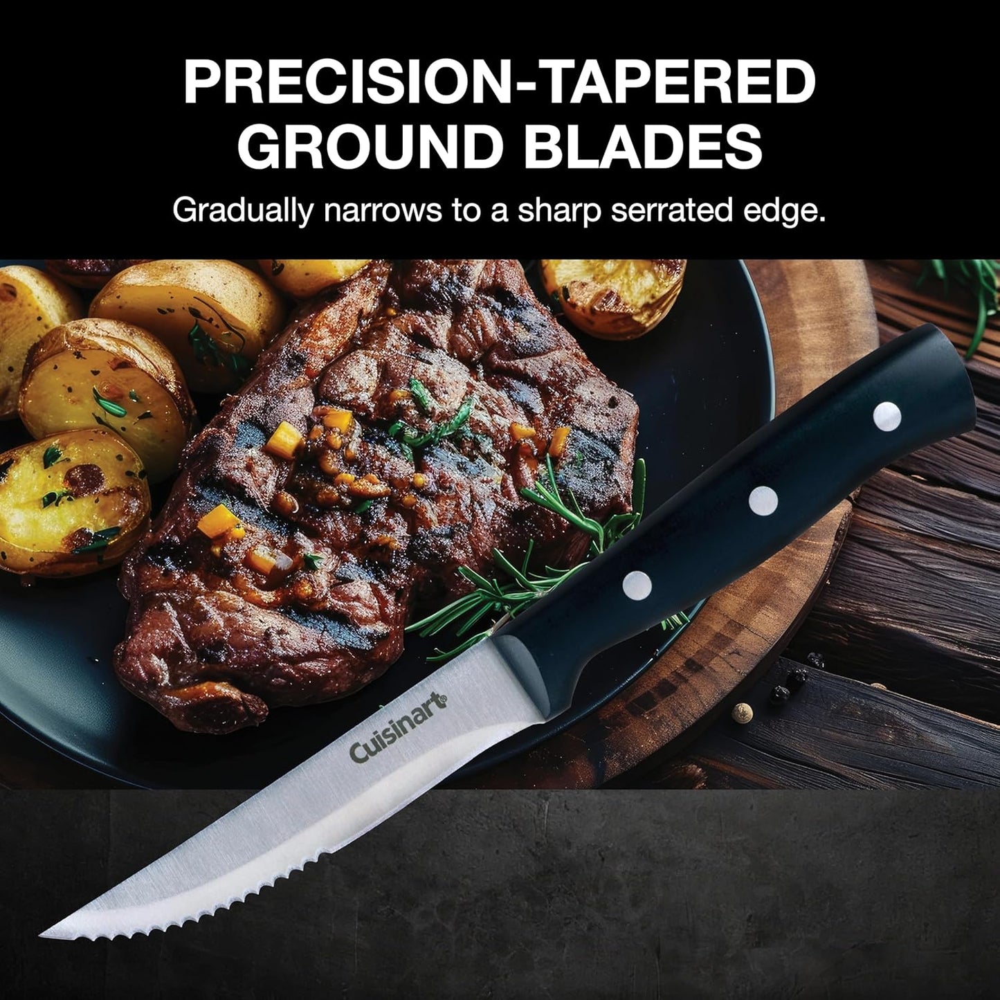 Cuisinart 6Pc Triple-Rivet Steak Knife Set