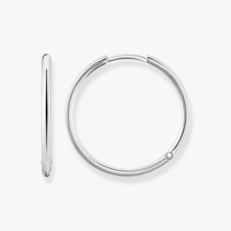 Thomas Sabo Glam & Soul Sterling Silver Hinged Hoop Earrings