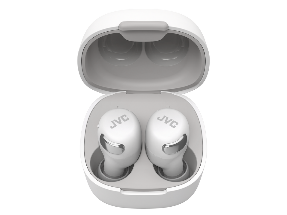 JVC New Compact True Wireless Active Noise Cancelling Headphones - White