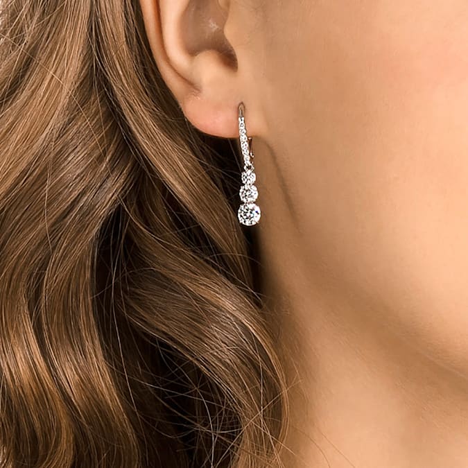 Swarovski Attract Trilogy Earrings - White