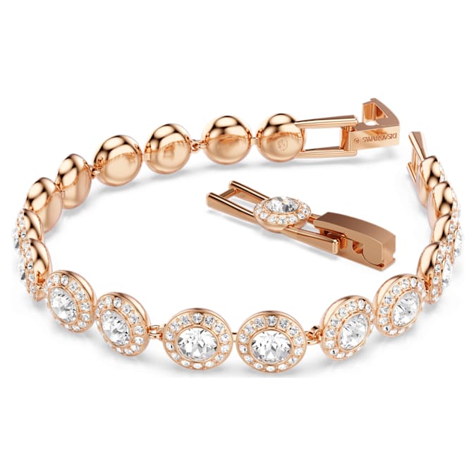 Swarovski Angelic Bracelet - White, Rose Gold