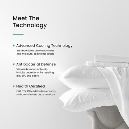 Hush Iced Cooling Sheet Set - King - White