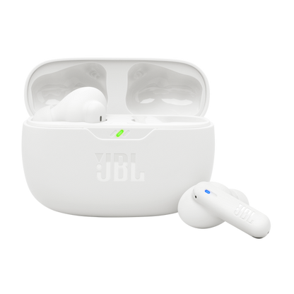 JBL Vibe Beam True Wireless JBL Deep Bass Sound Earbuds - White