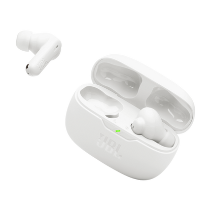 JBL Vibe Beam True Wireless JBL Deep Bass Sound Earbuds - White