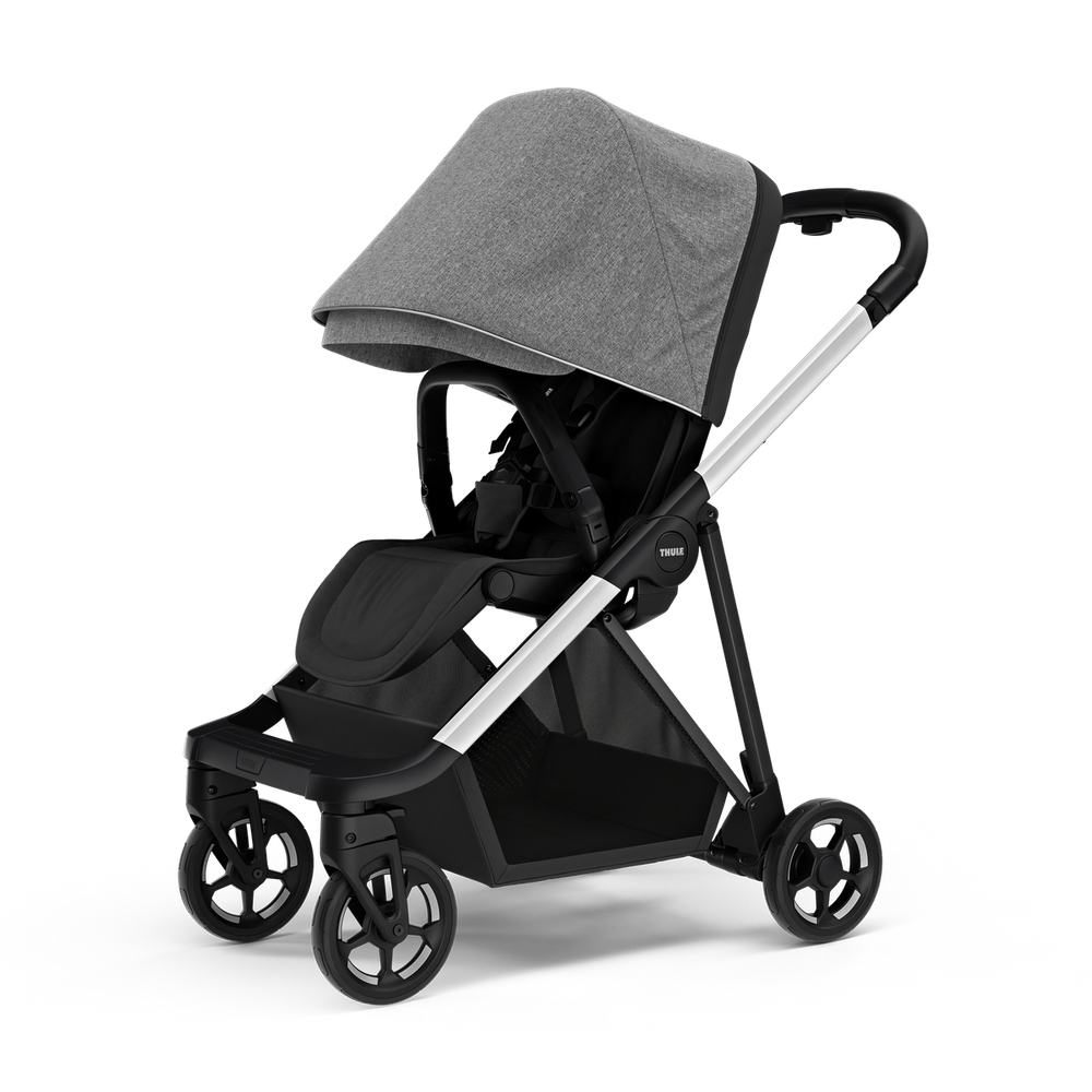 Thule Shine City Stroller Aluminum/Grey Melange front view