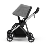 Thule Shine City Stroller Aluminum/Grey Melange open view