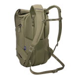 Thule Paramount Bike Commute Backpack 20L - Soft Green back view