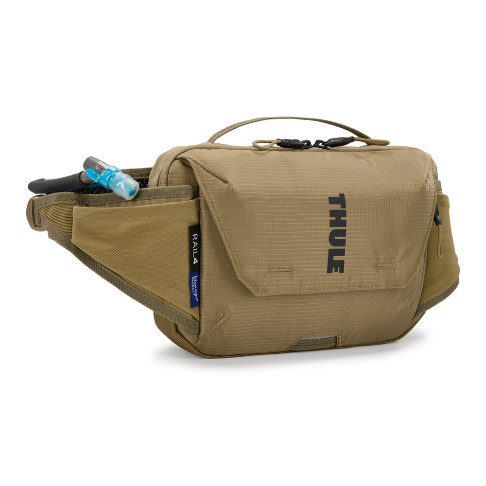 Thule Rail Hydration Hip Pack 4L Faded Khaki front view