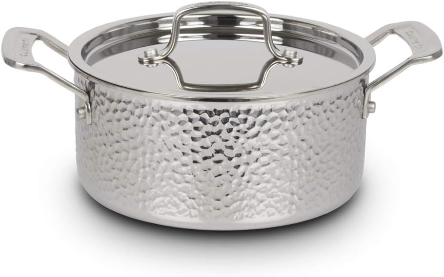 Cuisinart 8Pc, Vintage Hand Hammered Tri-Ply Cookware Set