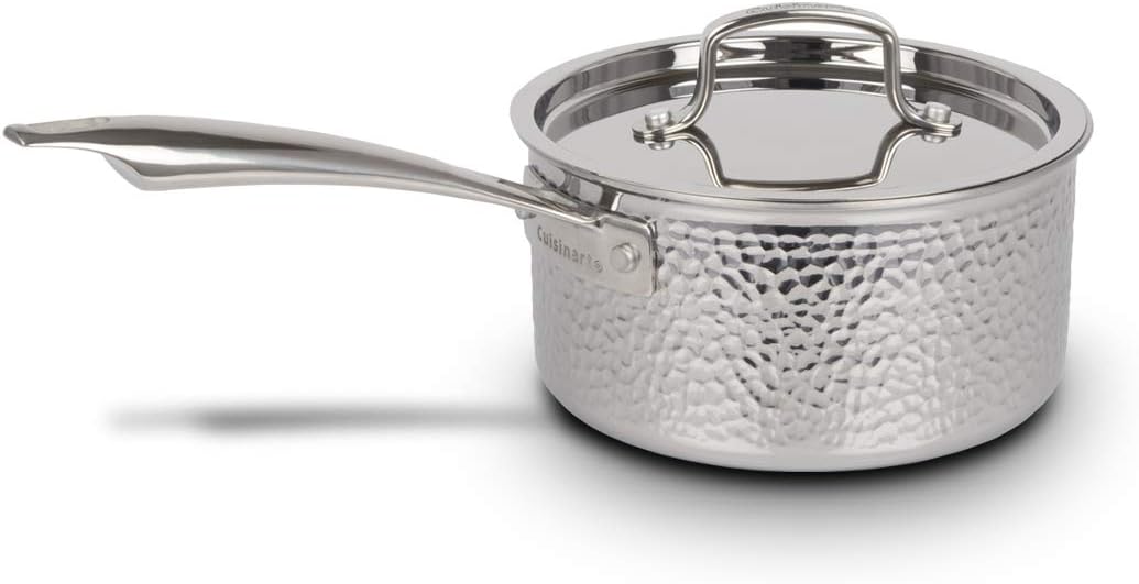 Cuisinart 8Pc, Vintage Hand Hammered Tri-Ply Cookware Set