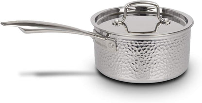 Cuisinart 8Pc, Vintage Hand Hammered Tri-Ply Cookware Set