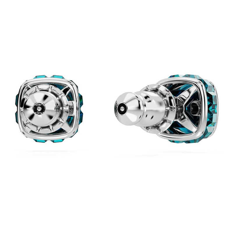 Swarovski Birthstone Stud Earrings Square Cut - Blue