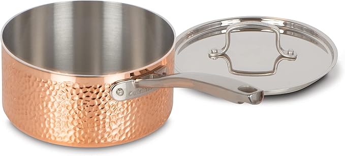 Cuisinart 8Pc Hand Hammered Copper 5-Ply Cookware Set