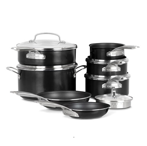 Cuisinart 12Pc Green Chef Pro Aluminum Cookware Set