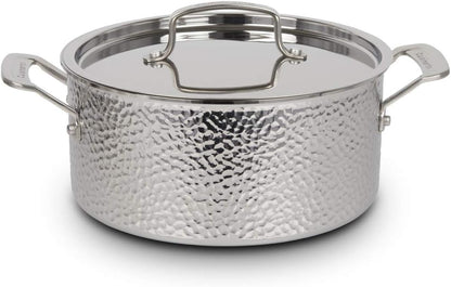 Cuisinart 8Pc, Vintage Hand Hammered Tri-Ply Cookware Set