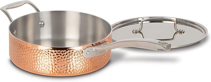 Cuisinart 8Pc Hand Hammered Copper 5-Ply Cookware Set