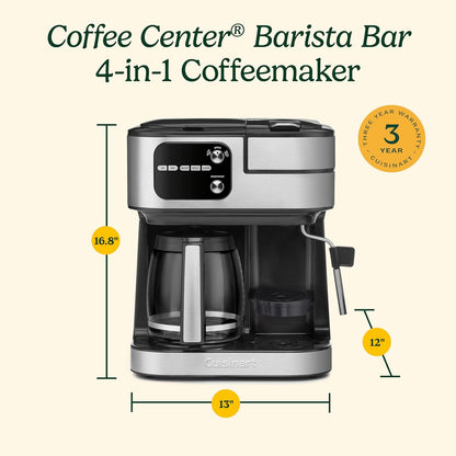 Cuisinart Coffee Centre Barista Bar 4-in-1 Coffeemaker