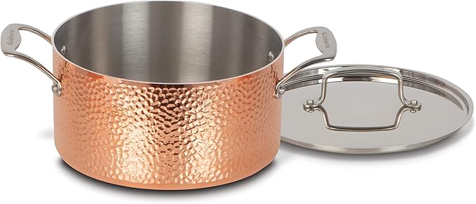 Cuisinart 8Pc Hand Hammered Copper 5-Ply Cookware Set
