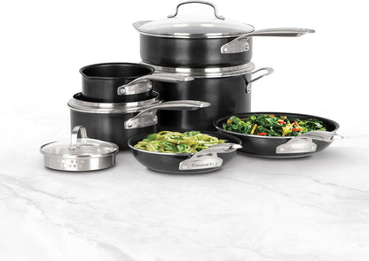 Cuisinart 10Pc Green Chef Pro Stainless Steel Cookware Set