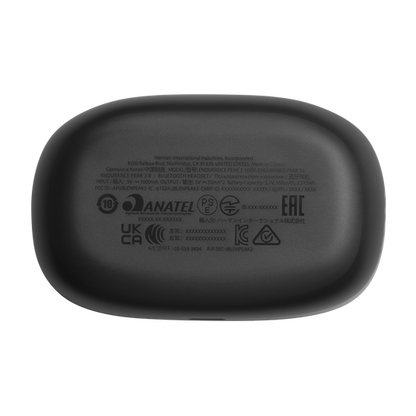 JBL Endurance Peak 3 Dust and Waterproof True Wireless Active Earbuds - Black