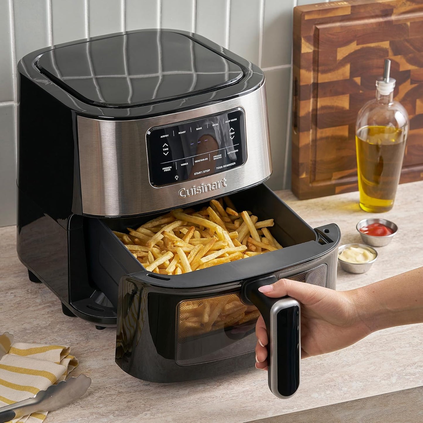 Cuisinart Black/Silver 5.6-L Counter Air Fryer