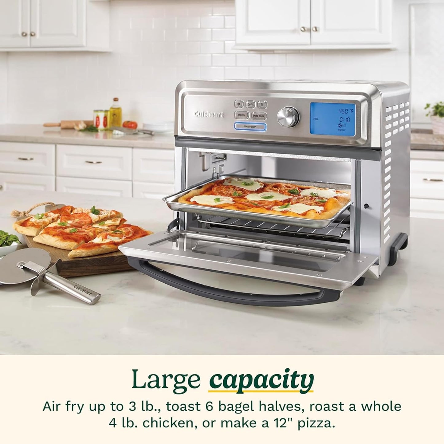 Cuisinart Stainless Steel Air Fryer Toaster Oven with Digital Display