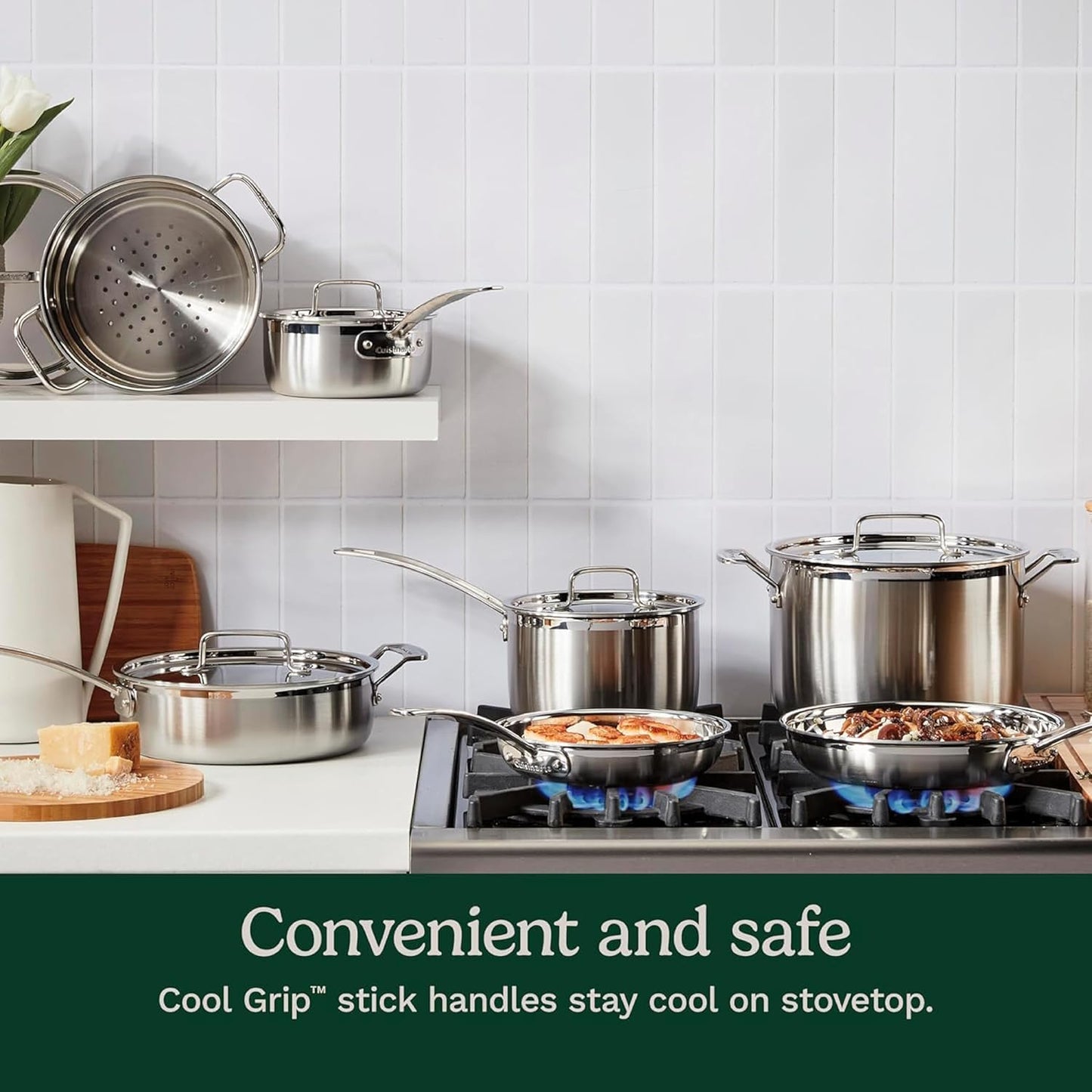 Cuisinart 12Pc, Multiclad Pro Tri-Ply Stainless Steel Cookware Set