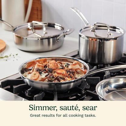 Cuisinart 12Pc, Multiclad Pro Tri-Ply Stainless Steel Cookware Set