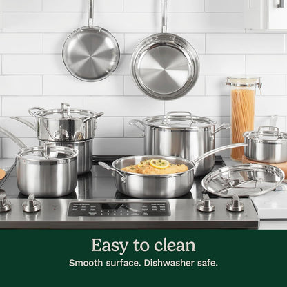 Cuisinart 12Pc, Multiclad Pro Tri-Ply Stainless Steel Cookware Set