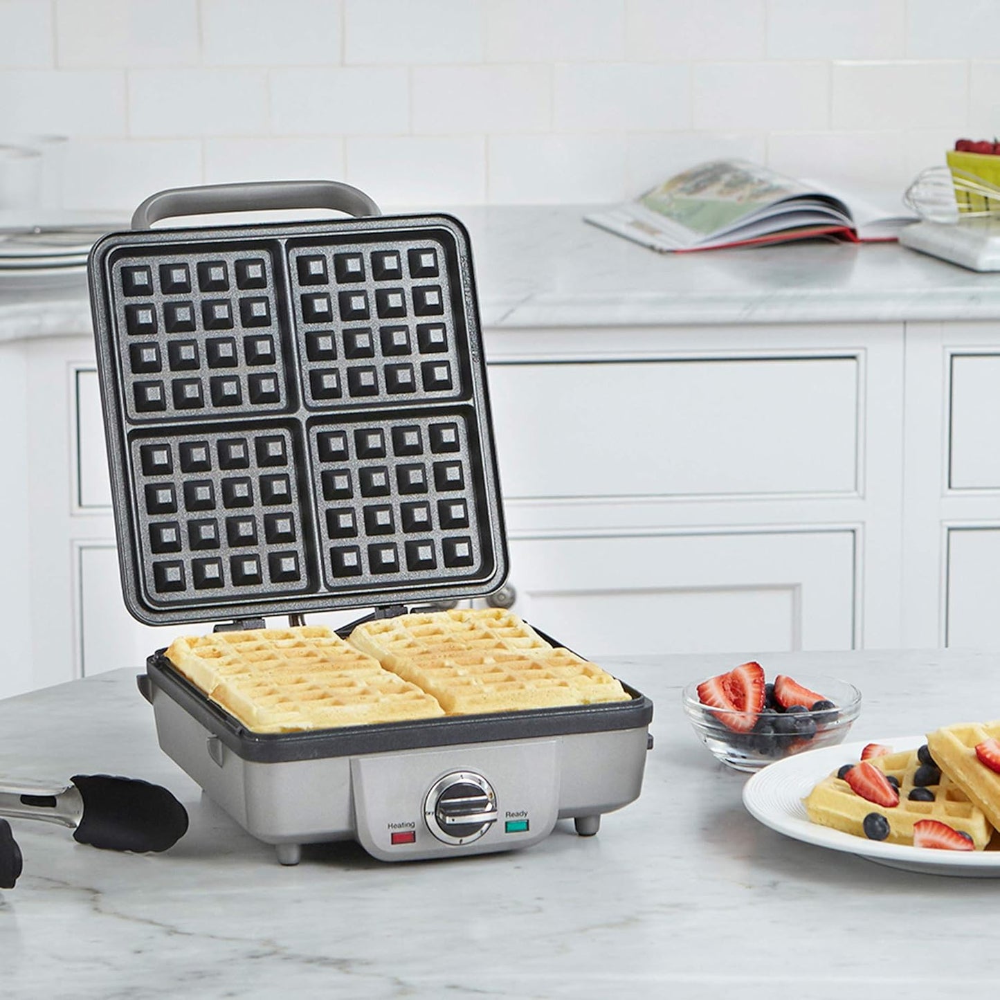 Cuisinart Belgian Waffle Maker with Pancake Plate - Silver