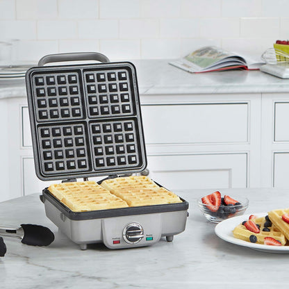 Cuisinart Belgian Waffle Maker with Pancake Plate - Silver