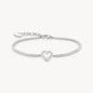 Thomas Sabo Heart with Stones Silver Tennis Bracelet