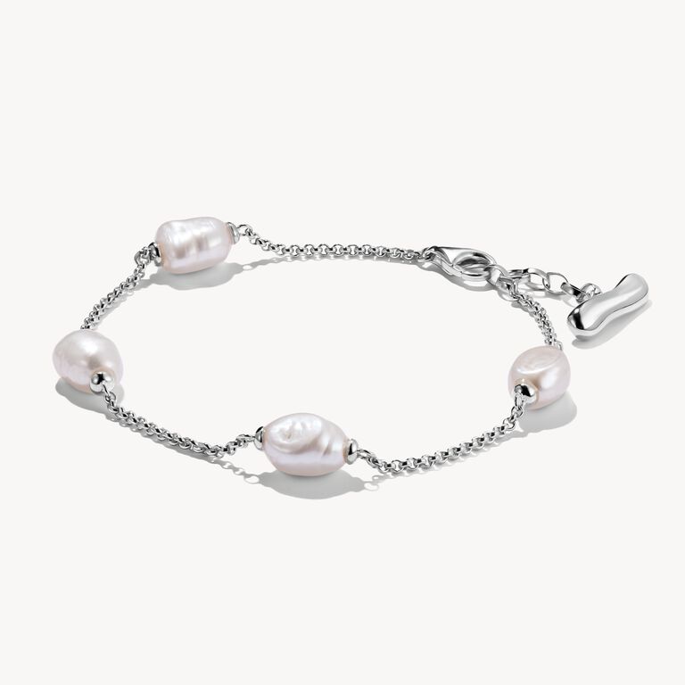 Thomas Sabo Silver Bracelet with Fresh Water Pearls
