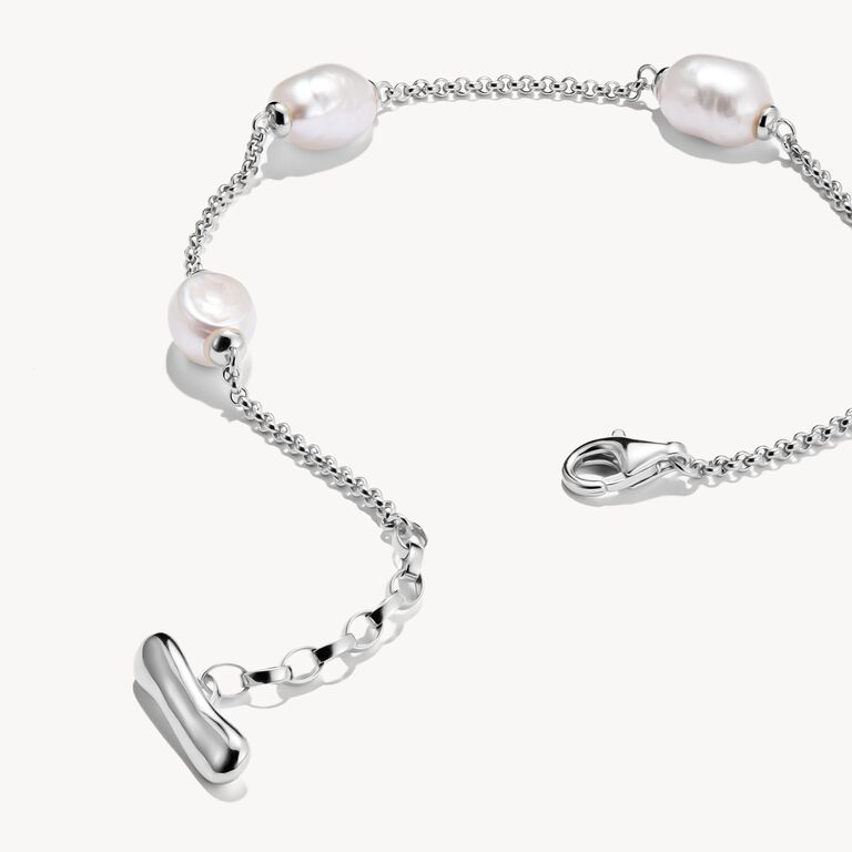 Thomas Sabo Silver Bracelet with Fresh Water Pearls