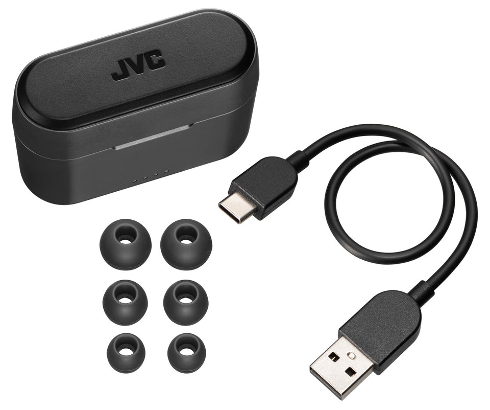 JVC Riptidz True Wireless Headphones - Olive Black