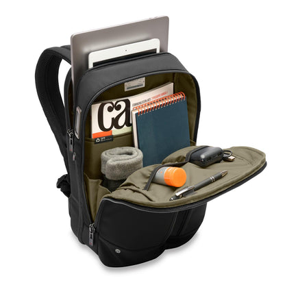 Briggs & Riley HTA Recycled Slim Expandable Backpack - Black