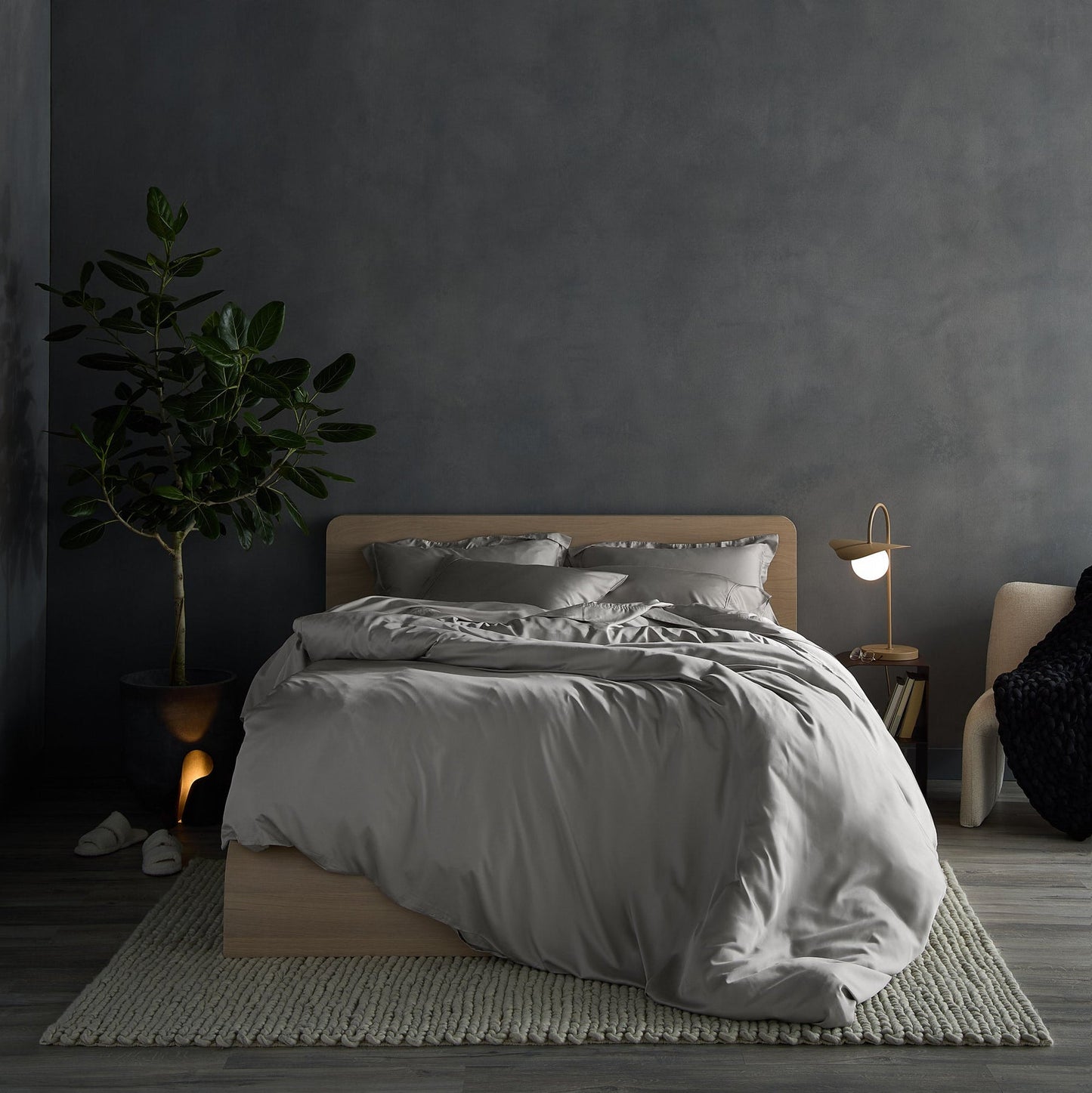 Hush Iced Cooling Sheet Set - King - Grey