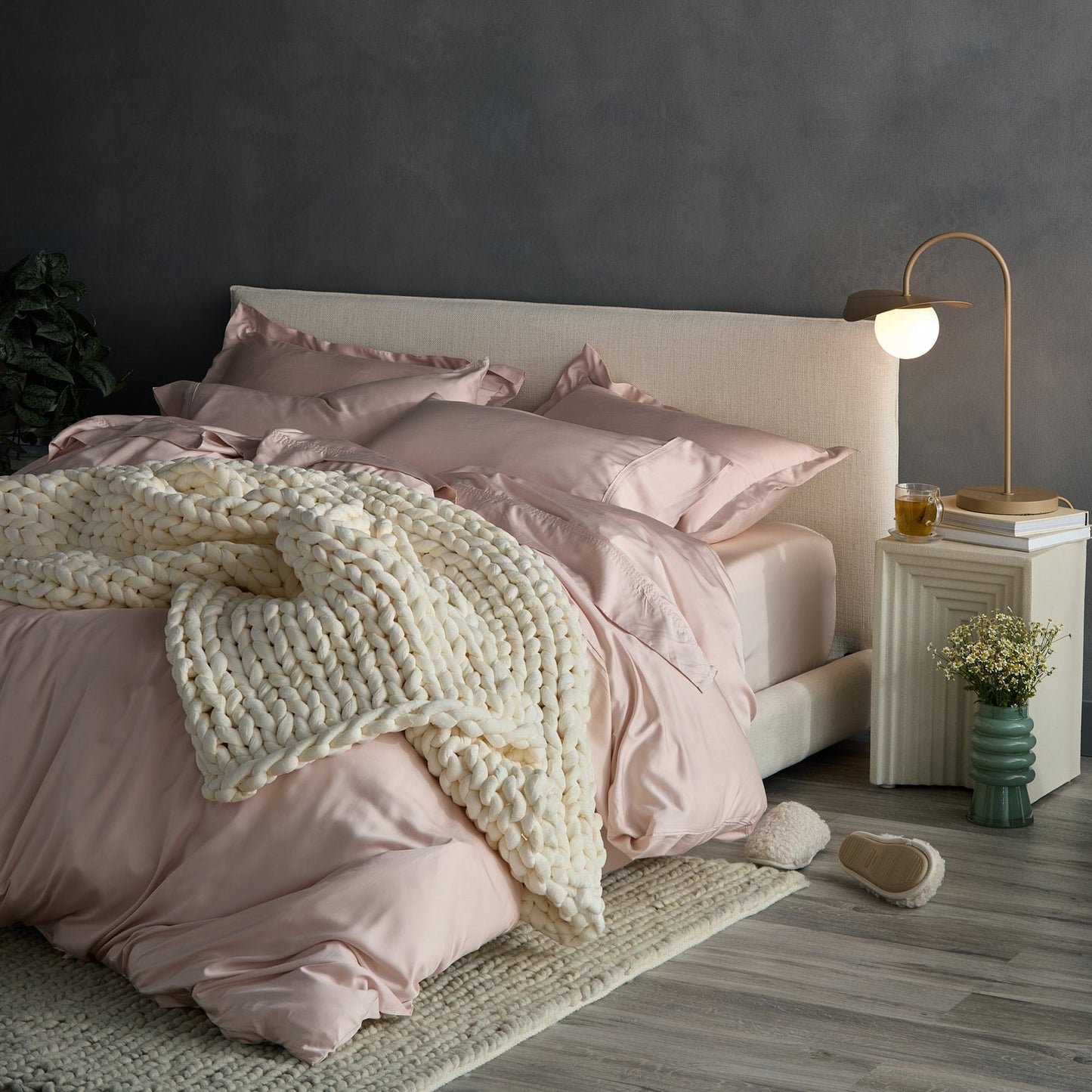 Hush Knit Weighted Blanket - Cotton - Cream
