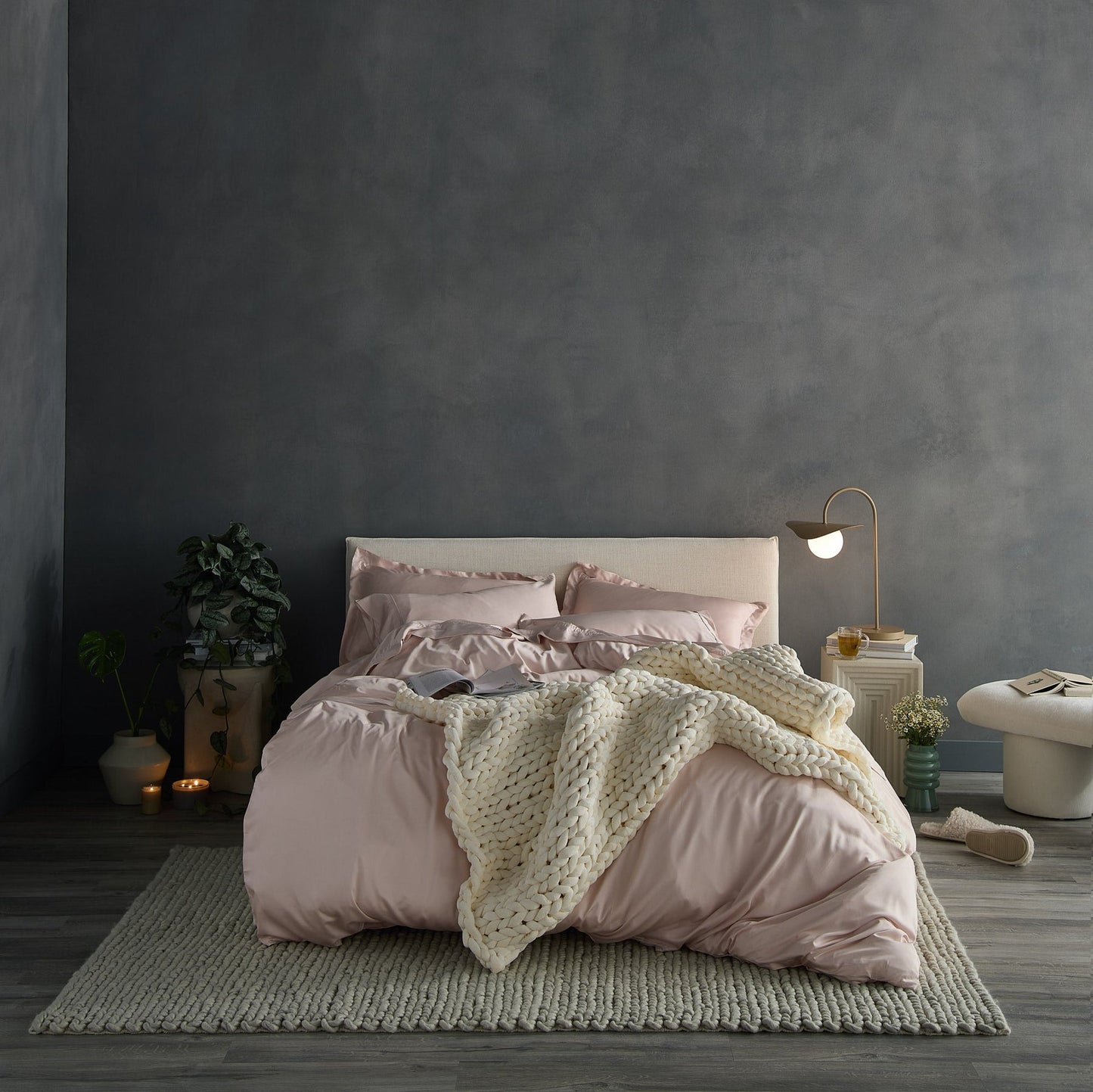 Hush Knit Weighted Blanket - Cotton - Cream