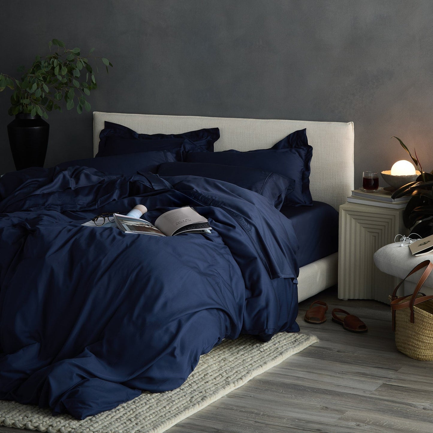Hush Iced Cooling Sheet Set - King - Navy