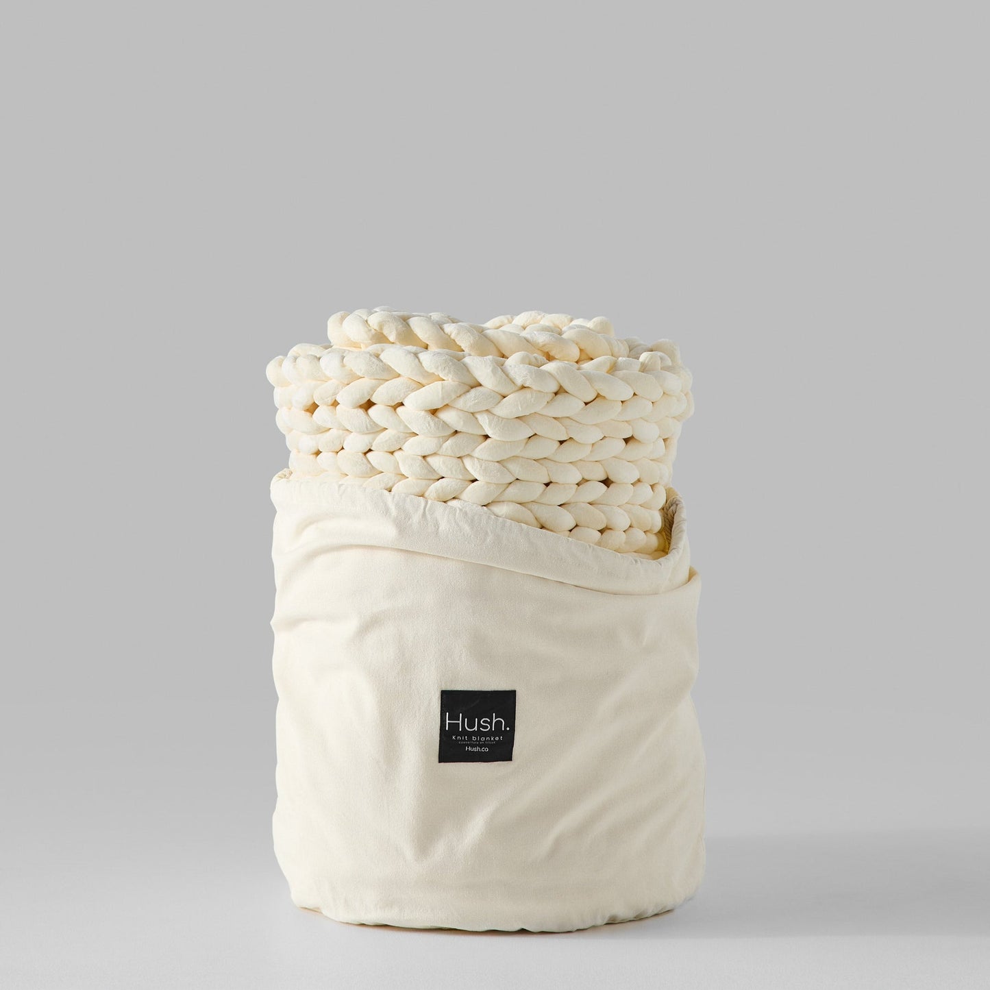 Hush Knit Weighted Blanket - Cotton - Cream