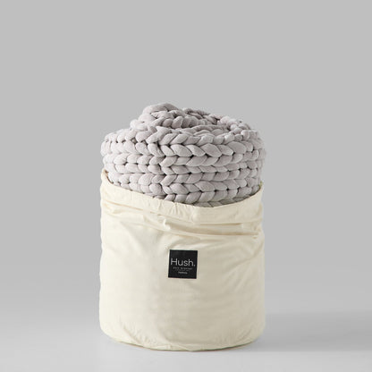 Hush Knit Weighted Blanket - Cotton - Grey