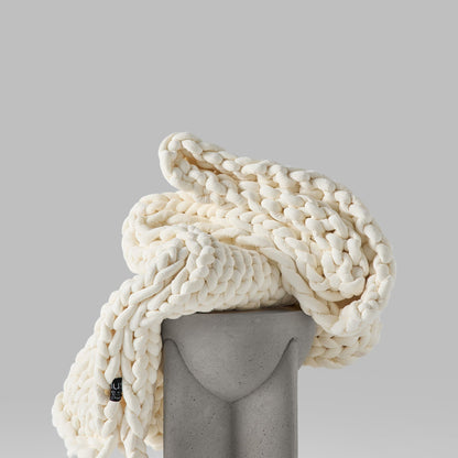 Hush Knit Weighted Blanket - Cotton - Cream