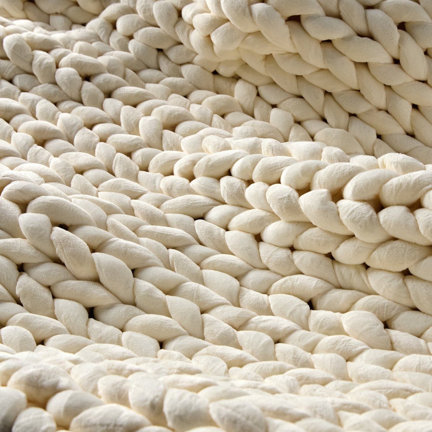 Hush Knit Weighted Blanket - Cotton - Cream