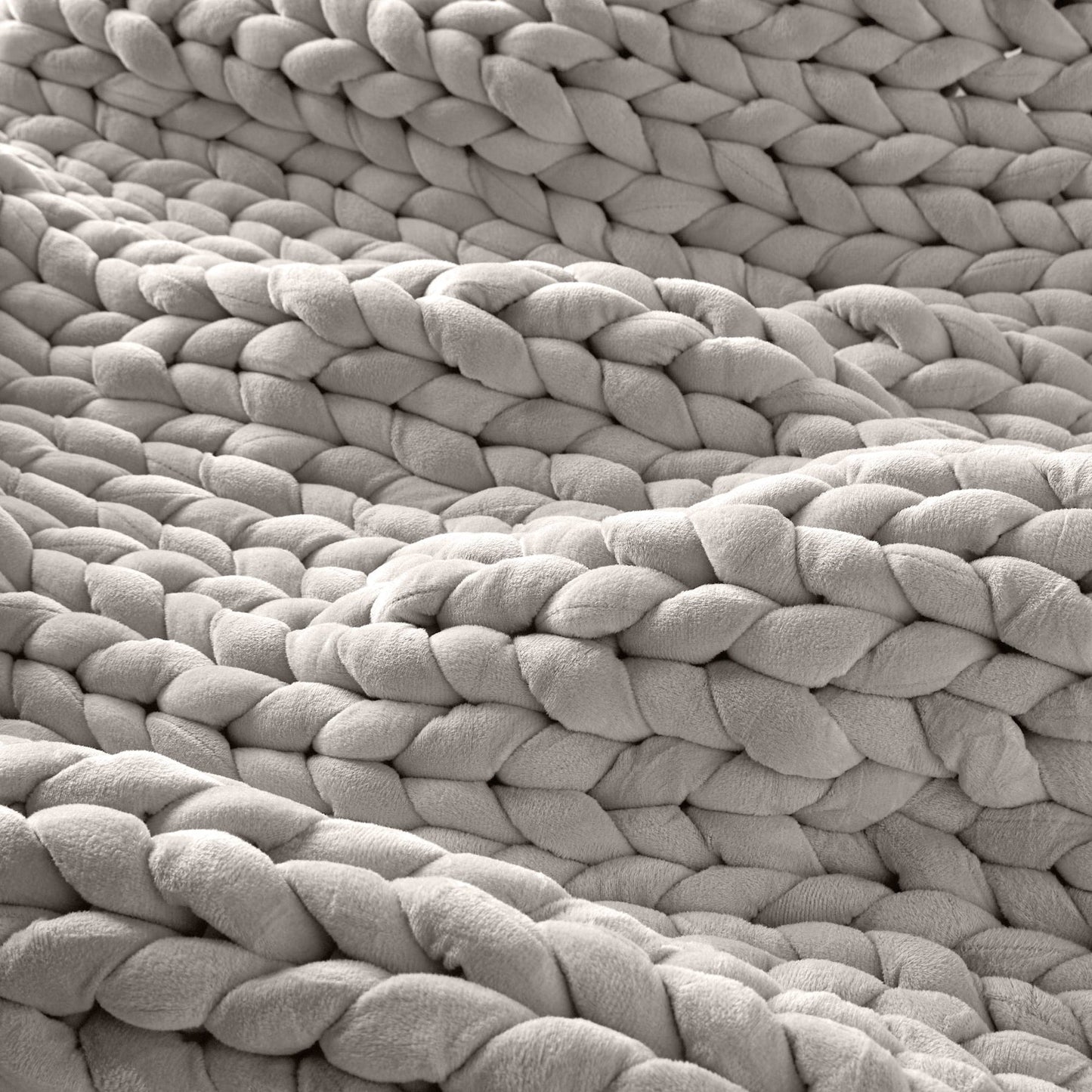 Hush Knit Weighted Blanket - Cotton - Grey