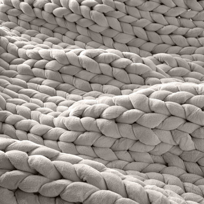 Hush Knit Weighted Blanket - Cotton - Grey
