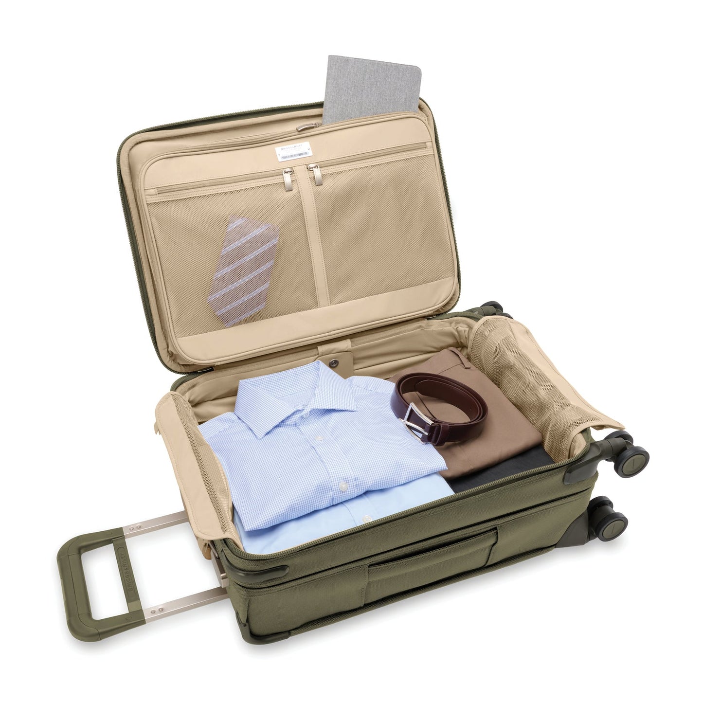 Briggs & Riley Baseline Essential 22" Carry-On Expandable Spinner - Olive